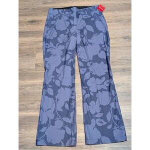SPANX Sunshine Kick Flare Pant Sunshine‎ Collection UPF 50+ Floral Navy M/M